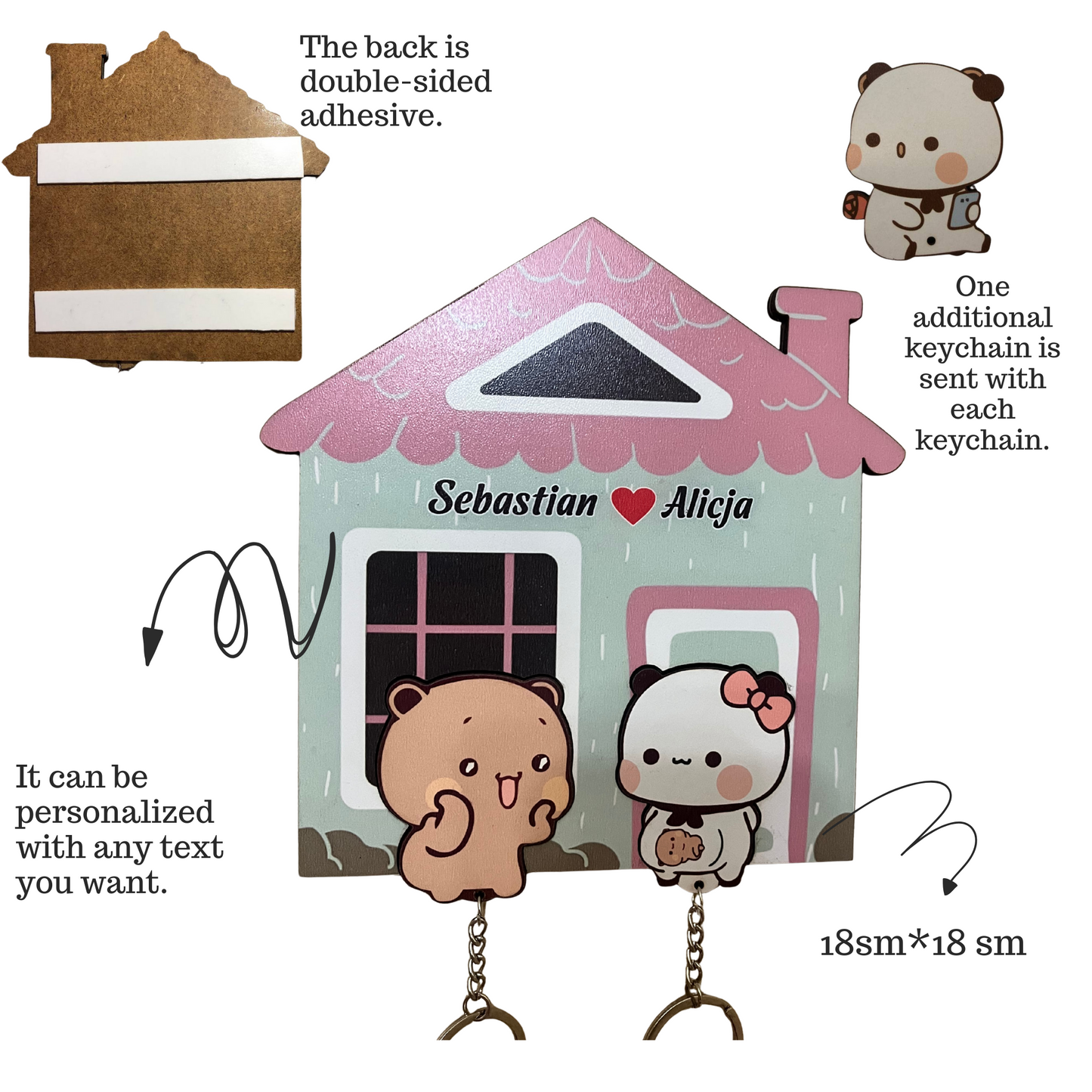 Pregnant Couple Handmade  Keychain ™