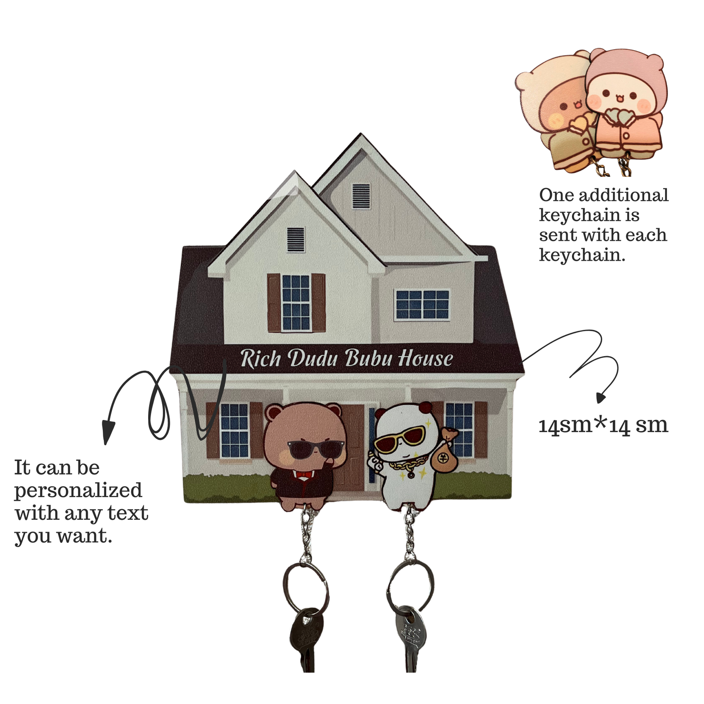 Rich Dudu&Budu Handmade Love Keychain ™