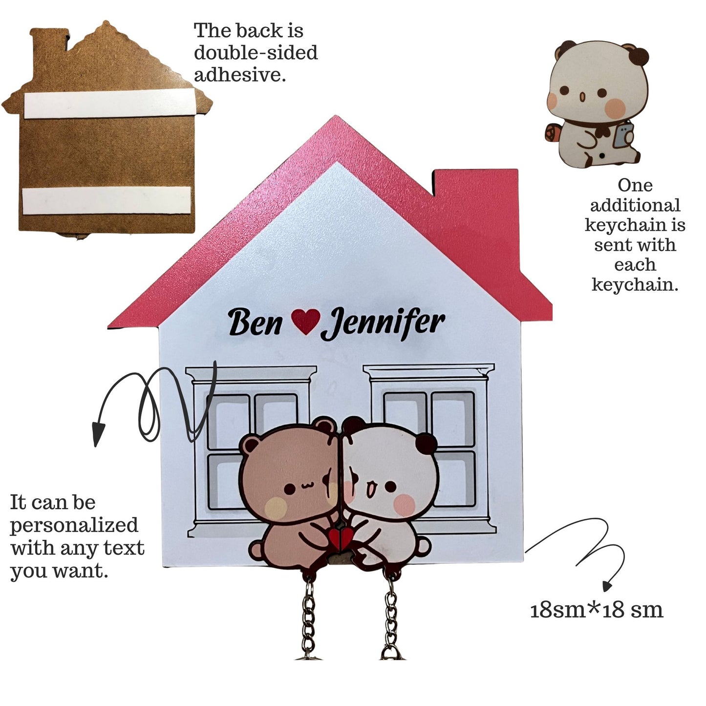 Lovely Hug Handmade Keychain ™