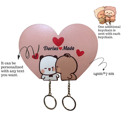 Kissing Couple Handmade  Keychain ™