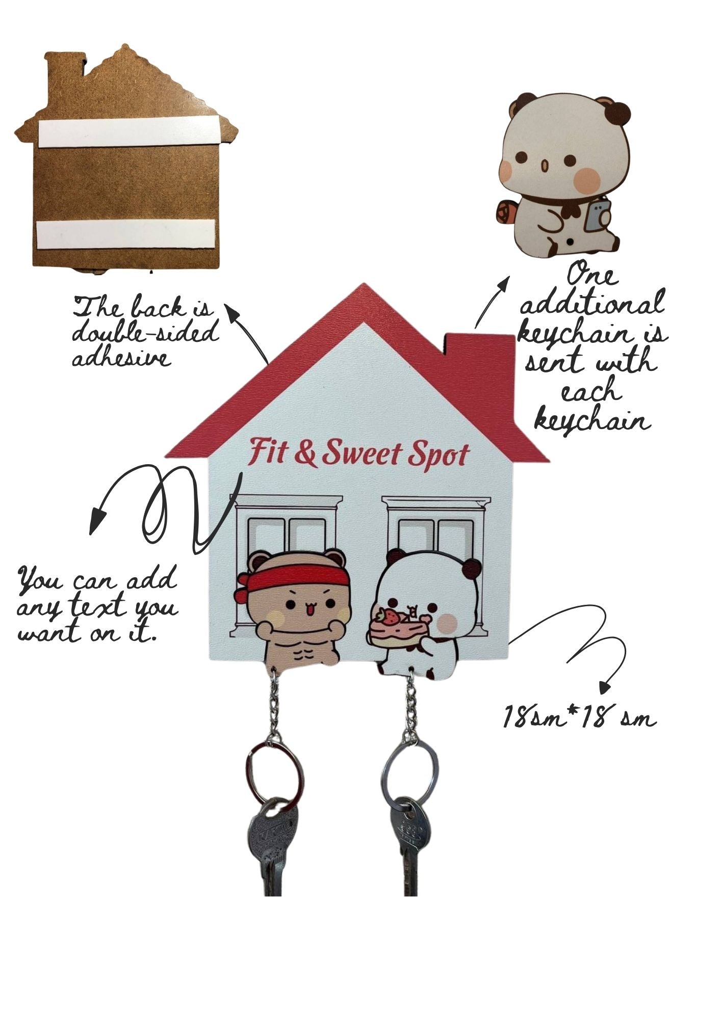 Fit & Sweet Handmade Keychain ™